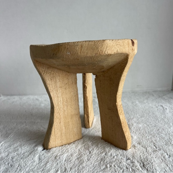 Natural Wooden Stool RUSTIC FOOTED RISER - Picture 3 of 11
